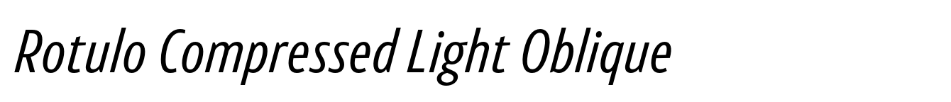 Rotulo Compressed Light Oblique